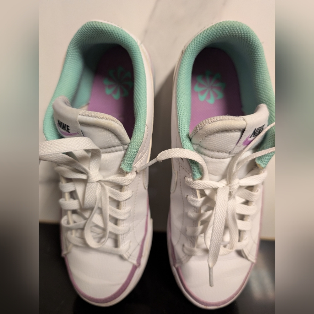 Nike Wmns Court Legacy Next Nature 'White Rush Fuchsia’ Sneakers Size 8 Used Exc - Picture 8 of 12